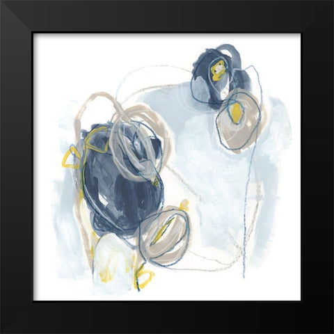 Garden Tumble II Black Modern Wood Framed Art Print by Vess, June Erica