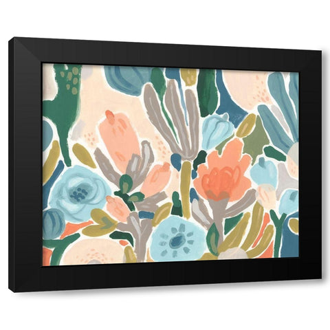 Meadow Gala I Black Modern Wood Framed Art Print with Double Matting by Vess, June Erica