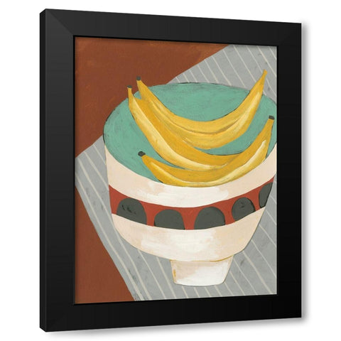 Modern Fruit I Black Modern Wood Framed Art Print with Double Matting by Zarris, Chariklia