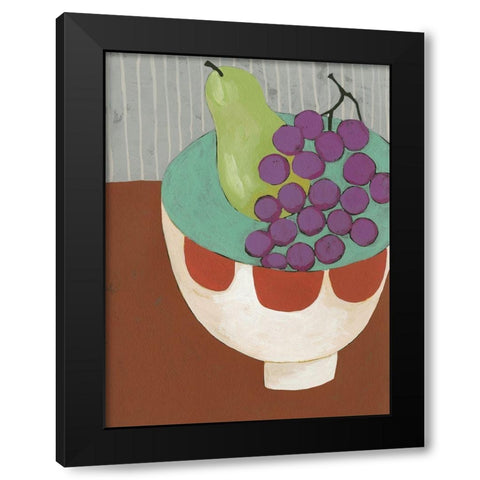 Modern Fruit II Black Modern Wood Framed Art Print with Double Matting by Zarris, Chariklia