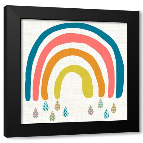 Rainbow Day I Black Modern Wood Framed Art Print with Double Matting by Zarris, Chariklia