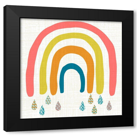 Rainbow Day II Black Modern Wood Framed Art Print with Double Matting by Zarris, Chariklia