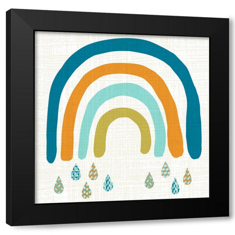 Rainbow Day III Black Modern Wood Framed Art Print with Double Matting by Zarris, Chariklia