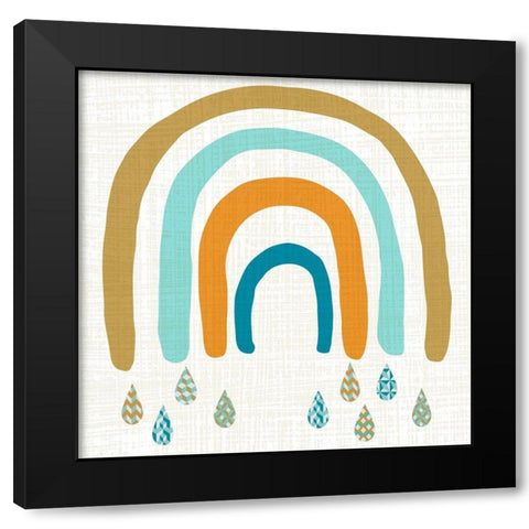 Rainbow Day IV Black Modern Wood Framed Art Print with Double Matting by Zarris, Chariklia