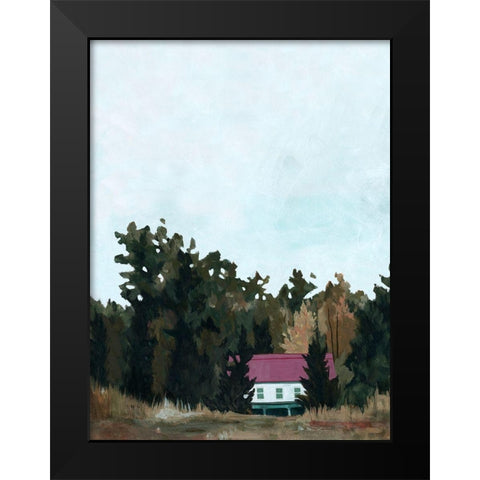 Forest Cottage I Black Modern Wood Framed Art Print by Scarvey, Emma