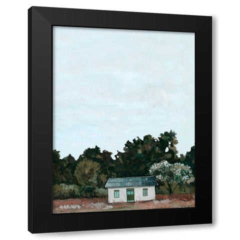 Forest Cottage II Black Modern Wood Framed Art Print with Double Matting by Scarvey, Emma