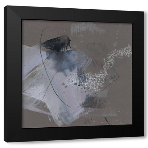 Matrix Pathways I Black Modern Wood Framed Art Print by Goldberger, Jennifer