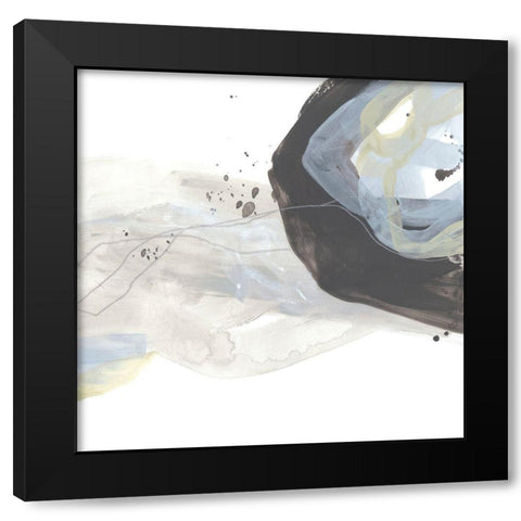 Wave Inflection I Black Modern Wood Framed Art Print with Double Matting by Vess, June Erica