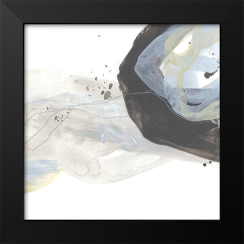 Wave Inflection I Black Modern Wood Framed Art Print by Vess, June Erica