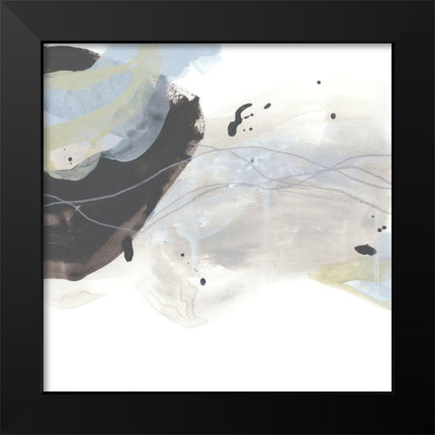 Wave Inflection II Black Modern Wood Framed Art Print by Vess, June Erica