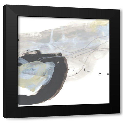Wave Inflection III Black Modern Wood Framed Art Print with Double Matting by Vess, June Erica