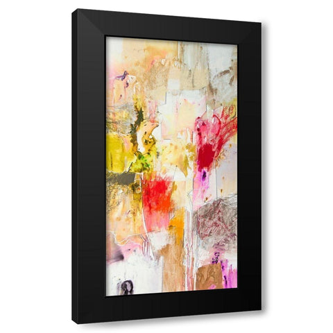Vertical Reds I Black Modern Wood Framed Art Print by Gardner, Jennifer