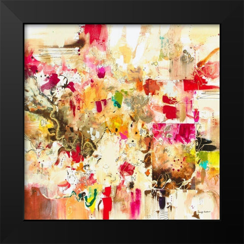 Fiesta II Black Modern Wood Framed Art Print by Gardner, Jennifer