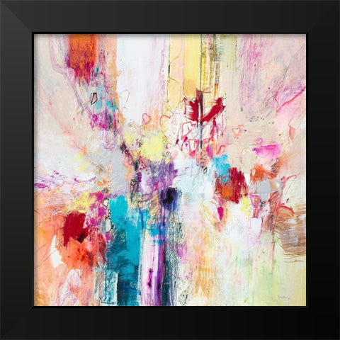 Fiesta III Black Modern Wood Framed Art Print by Gardner, Jennifer
