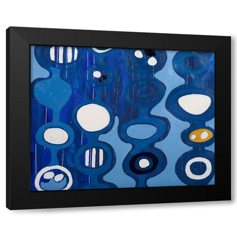 Big Blue II Black Modern Wood Framed Art Print by Ferrell, Erin McGee