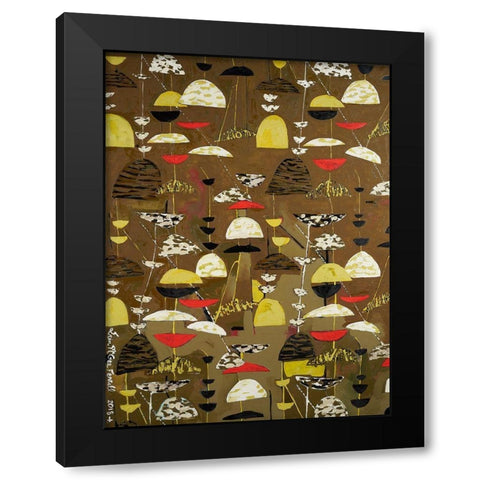 Slate Arrangement I Black Modern Wood Framed Art Print with Double Matting by Ferrell, Erin McGee