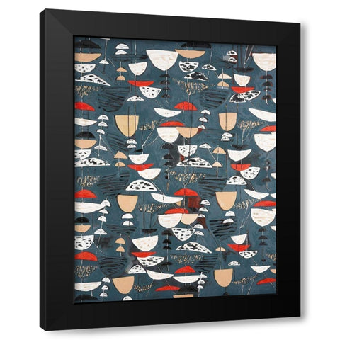 Slate Arrangement III Black Modern Wood Framed Art Print by Ferrell, Erin McGee