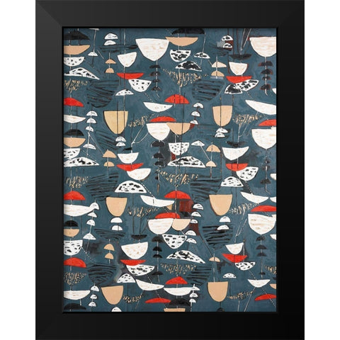 Slate Arrangement III Black Modern Wood Framed Art Print by Ferrell, Erin McGee