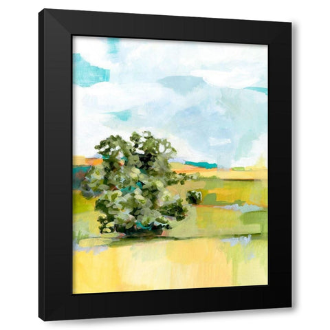 Valley Breeze I Black Modern Wood Framed Art Print by Borges, Victoria