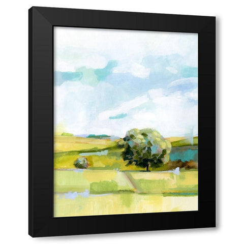 Valley Breeze II Black Modern Wood Framed Art Print with Double Matting by Borges, Victoria