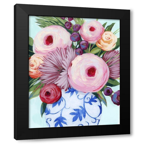 Clarity Blooms I Black Modern Wood Framed Art Print with Double Matting by Popp, Grace