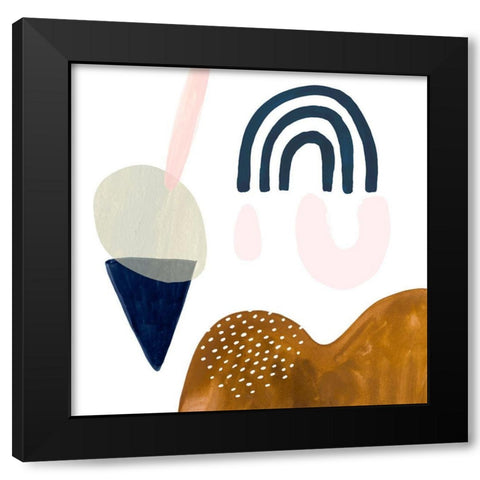 Double Scoop III Black Modern Wood Framed Art Print with Double Matting by Borges, Victoria