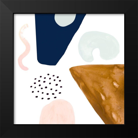 Double Scoop IV Black Modern Wood Framed Art Print by Borges, Victoria