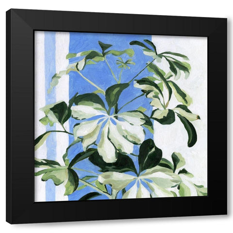 Indoor Plant II Black Modern Wood Framed Art Print with Double Matting by Scarvey, Emma