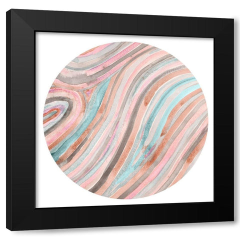 Lost Marbles II Black Modern Wood Framed Art Print with Double Matting by Ludwig, Alicia