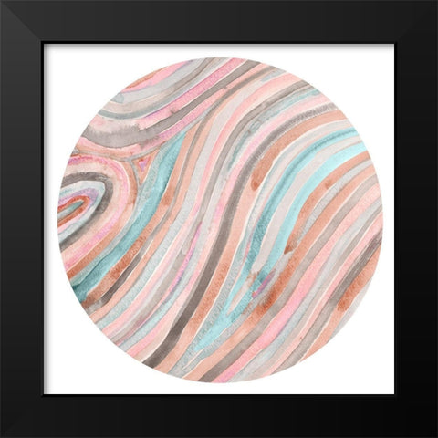 Lost Marbles II Black Modern Wood Framed Art Print by Ludwig, Alicia