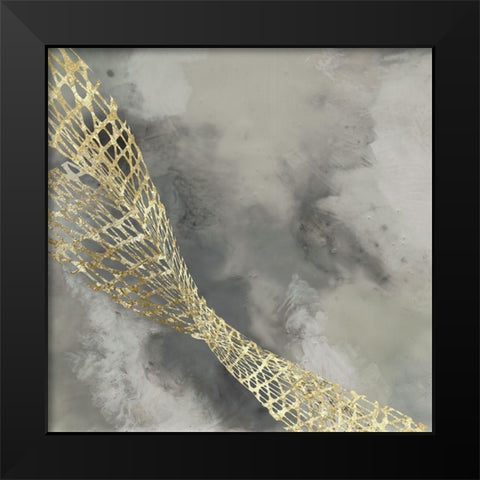 Custom Cloud Matrix II Black Modern Wood Framed Art Print by Goldberger, Jennifer