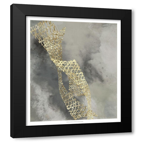 Custom Cloud Matrix IV Black Modern Wood Framed Art Print by Goldberger, Jennifer