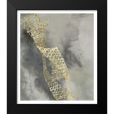 Custom Cloud Matrix IV Black Modern Wood Framed Art Print by Goldberger, Jennifer