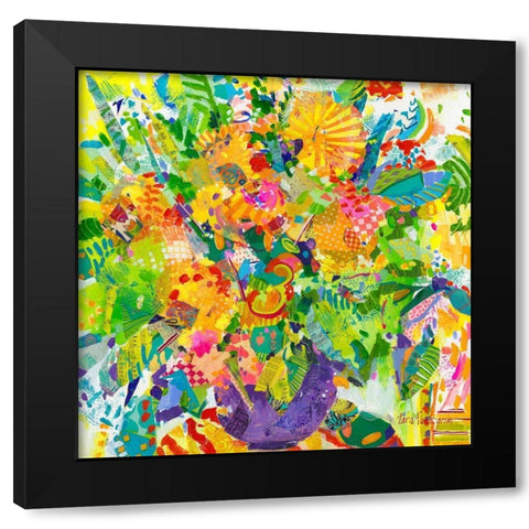 Tutti Frutti I Black Modern Wood Framed Art Print by Grim, Tara Funk