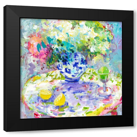 Tutti Frutti III Black Modern Wood Framed Art Print with Double Matting by Grim, Tara Funk
