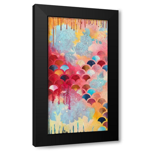 Etiquette I Black Modern Wood Framed Art Print with Double Matting by Robinson, Heather