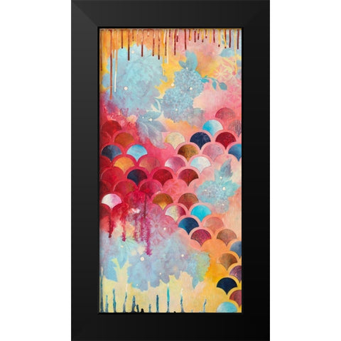 Etiquette I Black Modern Wood Framed Art Print by Robinson, Heather