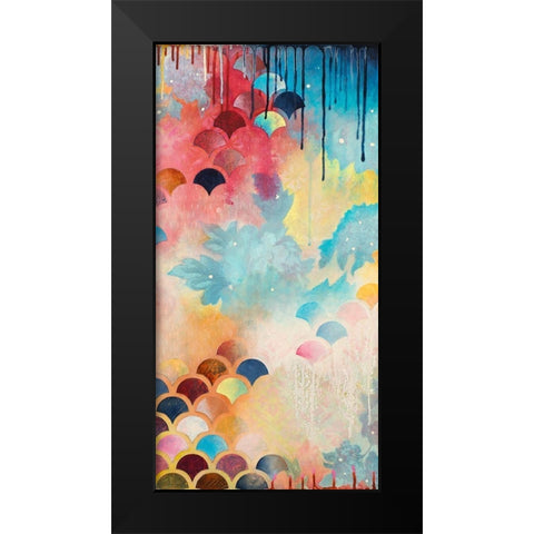 Etiquette II Black Modern Wood Framed Art Print by Robinson, Heather