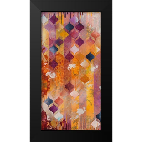 Warm Ambition I Black Modern Wood Framed Art Print by Robinson, Heather