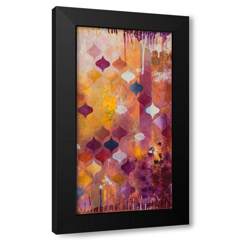 Warm Ambition II Black Modern Wood Framed Art Print with Double Matting by Robinson, Heather