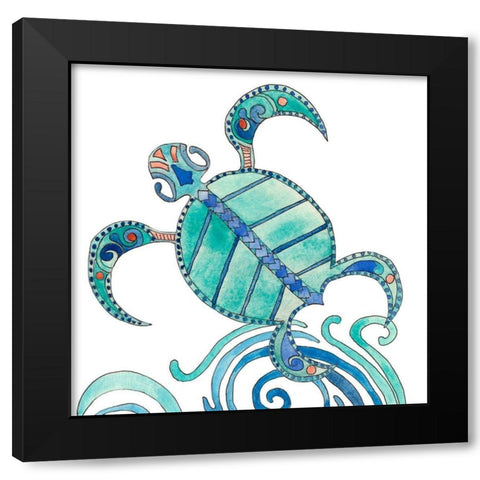 Undersea Luau III Black Modern Wood Framed Art Print by Ludwig, Alicia