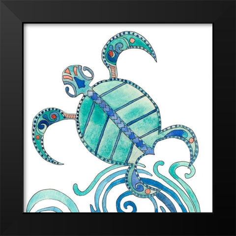 Undersea Luau III Black Modern Wood Framed Art Print by Ludwig, Alicia