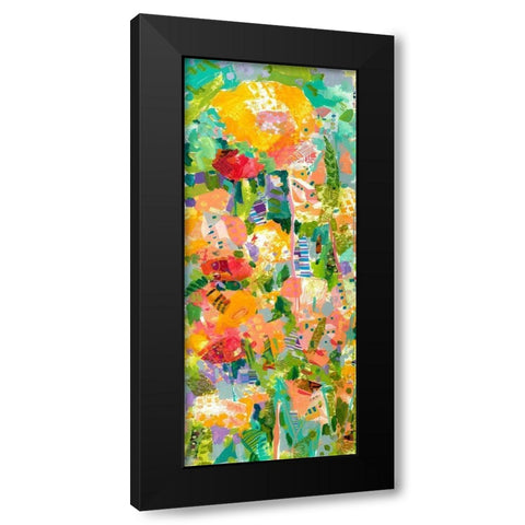 Custom Lime Garden I Black Modern Wood Framed Art Print with Double Matting by Grim, Tara Funk