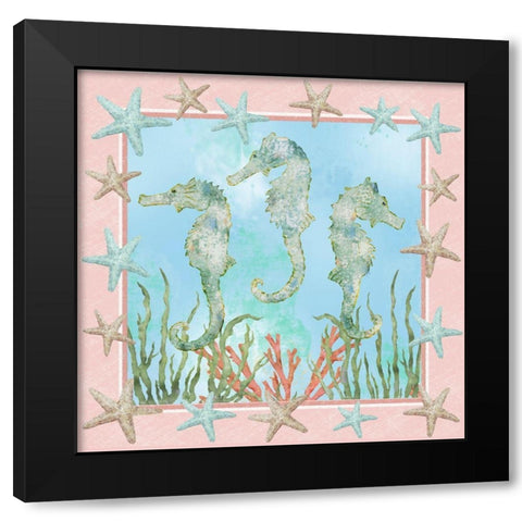 Coastal Life I Black Modern Wood Framed Art Print by Reynolds, Jade