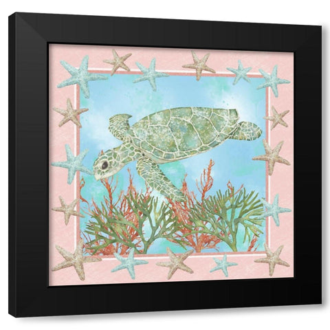 Coastal Life II Black Modern Wood Framed Art Print by Reynolds, Jade