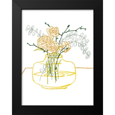 Starting Fresh I Black Modern Wood Framed Art Print by Wang, Melissa