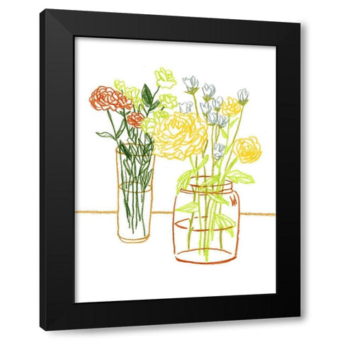 Starting Fresh II Black Modern Wood Framed Art Print by Wang, Melissa