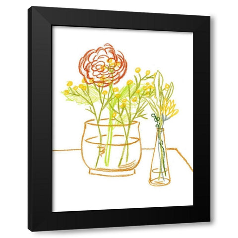 Starting Fresh IV Black Modern Wood Framed Art Print with Double Matting by Wang, Melissa