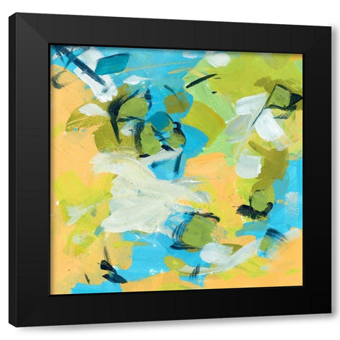 Seasonal Delight I Black Modern Wood Framed Art Print with Double Matting by Wang, Melissa