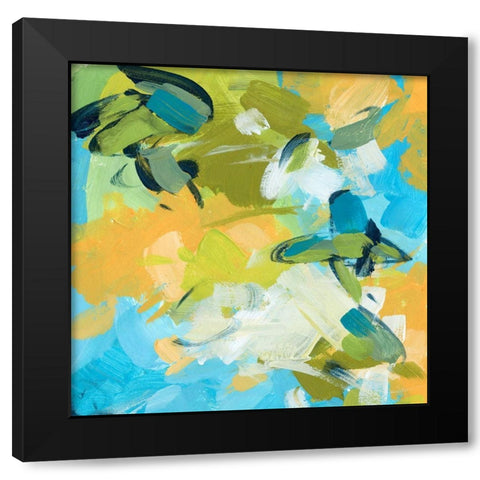 Seasonal Delight II Black Modern Wood Framed Art Print with Double Matting by Wang, Melissa